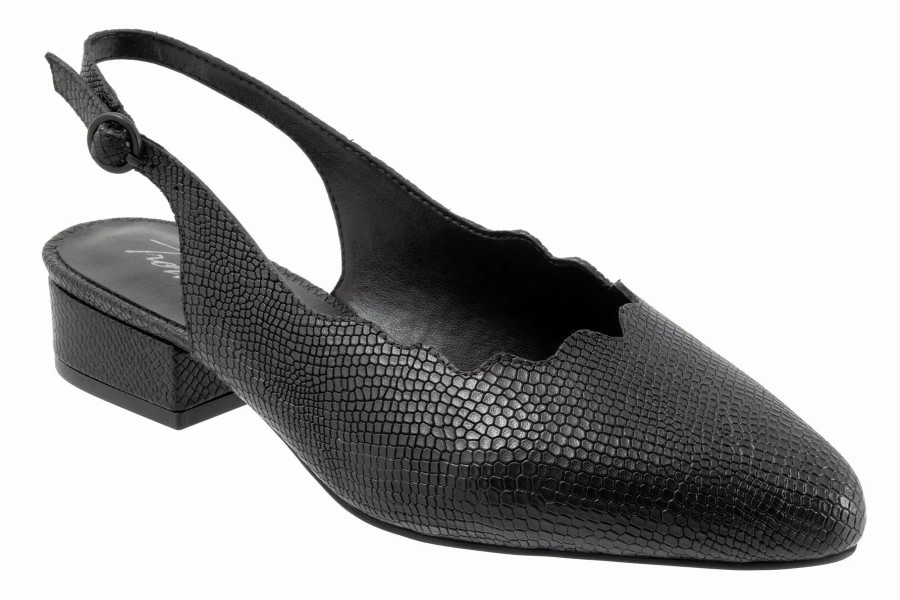 Dress Shoes * | Trotters Joselyn Black Snake Nubuck