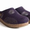 Slippers * | Haflinger Spirit Eggplant