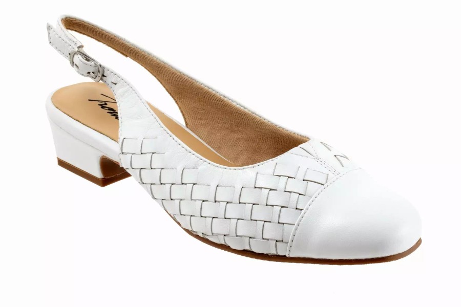 Dress Shoes * | Trotters Dea Woven White