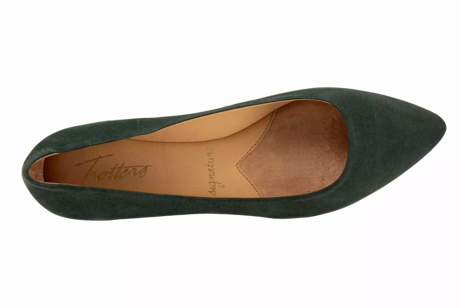 Dress Shoes * | Trotters Estee Dark Green Nubuck