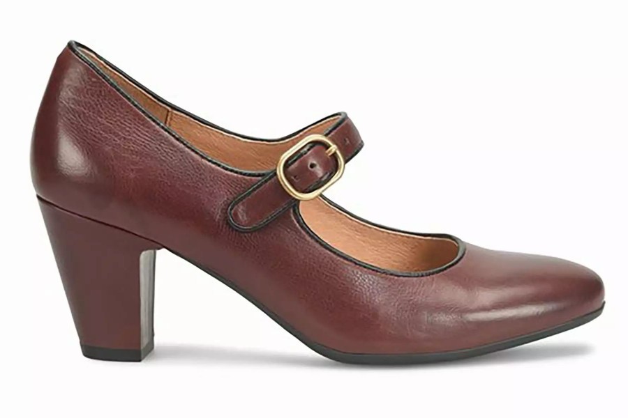 Dress Shoes * | Sofft Leslie Bourbon Red