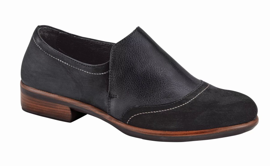 Dress Shoes * | Naot Angin Black Velvet-Soft Black-Oily Coal