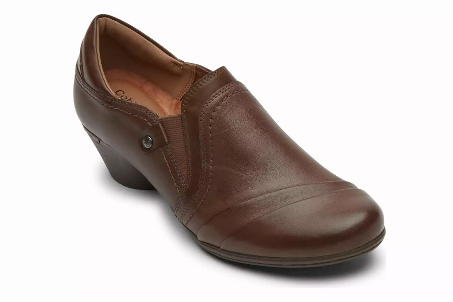 Dress Shoes * | Cobb Hill Laurel Slip On Bark Leather