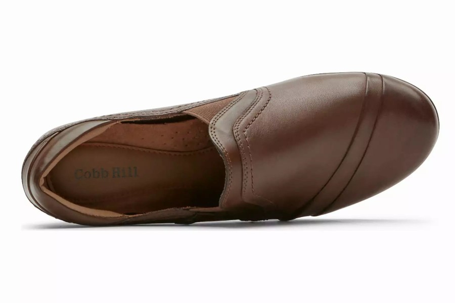 Dress Shoes * | Cobb Hill Laurel Slip On Bark Leather