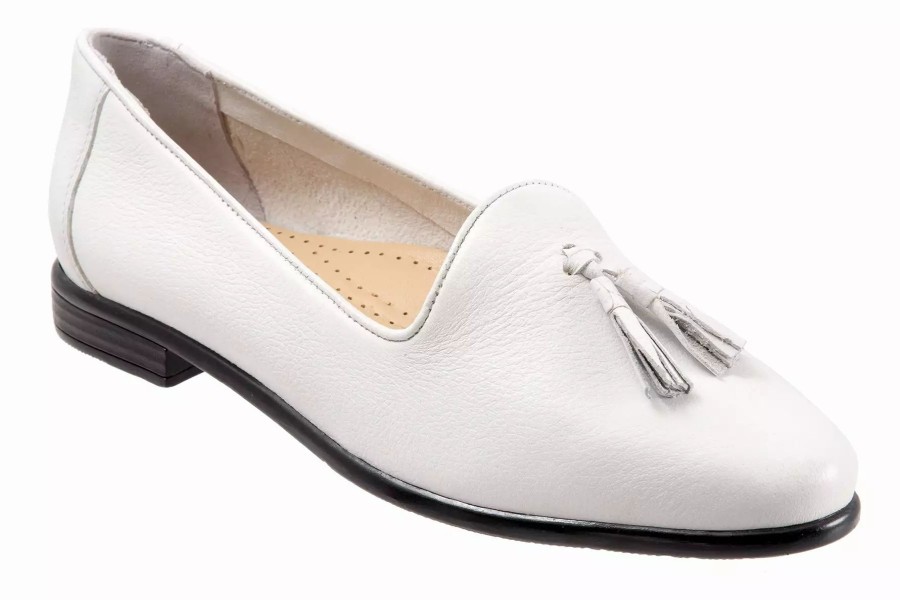 Dress Shoes * | Trotters Liz Tassel White