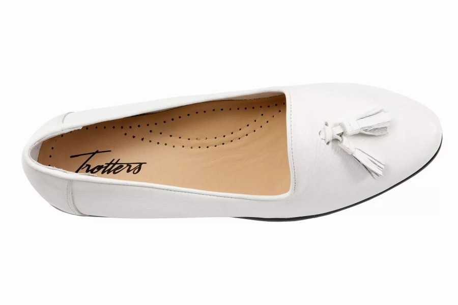 Dress Shoes * | Trotters Liz Tassel White