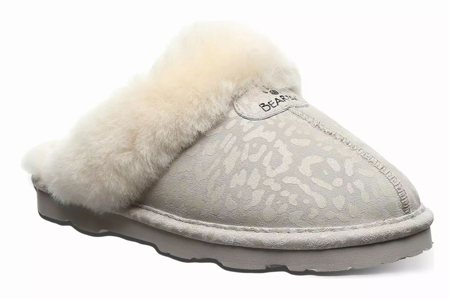 Slippers * | Bearpaw Loki Exotic White Leopard