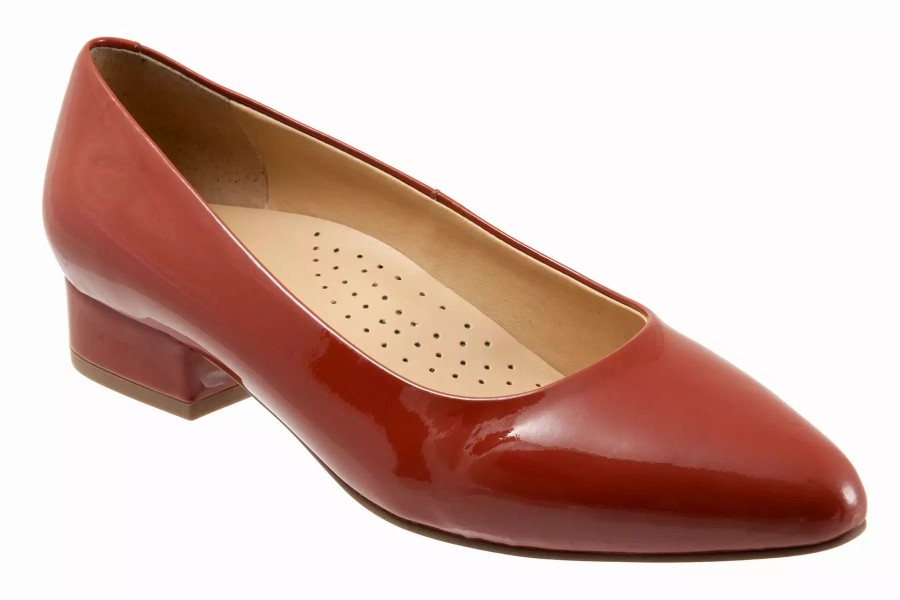 Dress Shoes * | Trotters Jewel Terracotta Patent