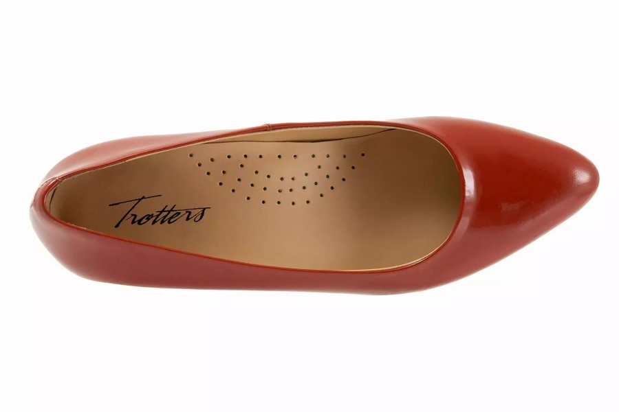 Dress Shoes * | Trotters Jewel Terracotta Patent