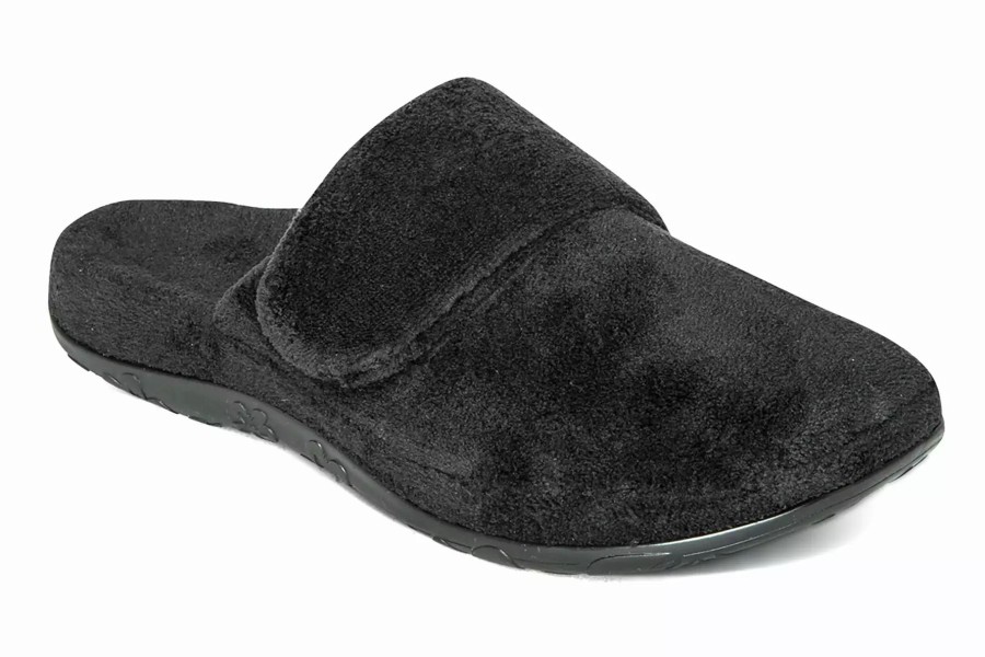 Slippers * | Aetrex Mandy Black