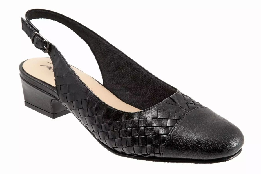 Dress Shoes * | Trotters Dea Woven Black