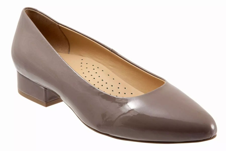 Dress Shoes * | Trotters Jewel Taupe Patent