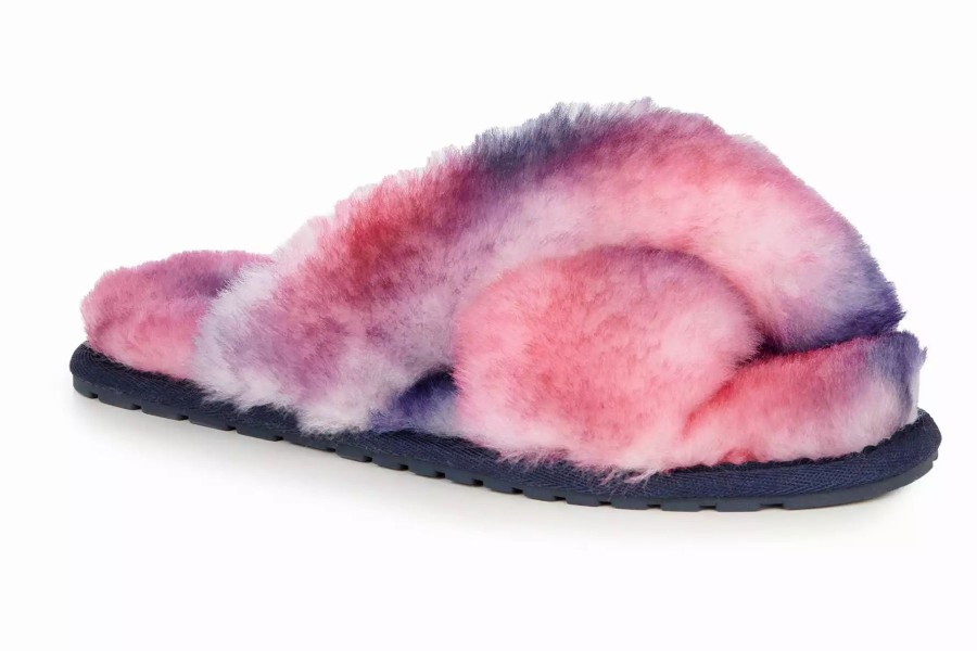 Slippers * | Emu Mayberry Tie Dye Sunset Purple