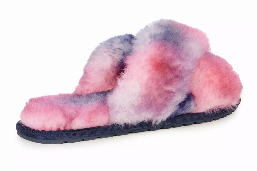 Slippers * | Emu Mayberry Tie Dye Sunset Purple