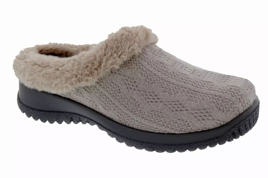 Slippers * | Drew Shoes Comfy Stone Sweater Fabric