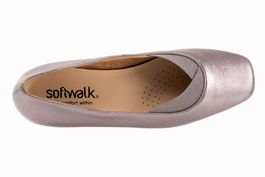 Dress Shoes * | Softwalk Viana Pewter