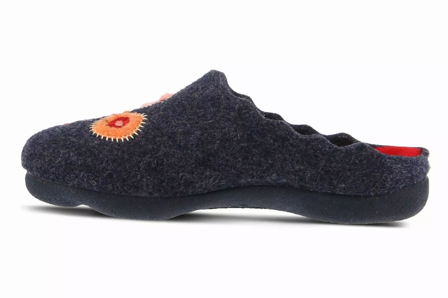 Slippers * | Spring Step Wildflower Navy