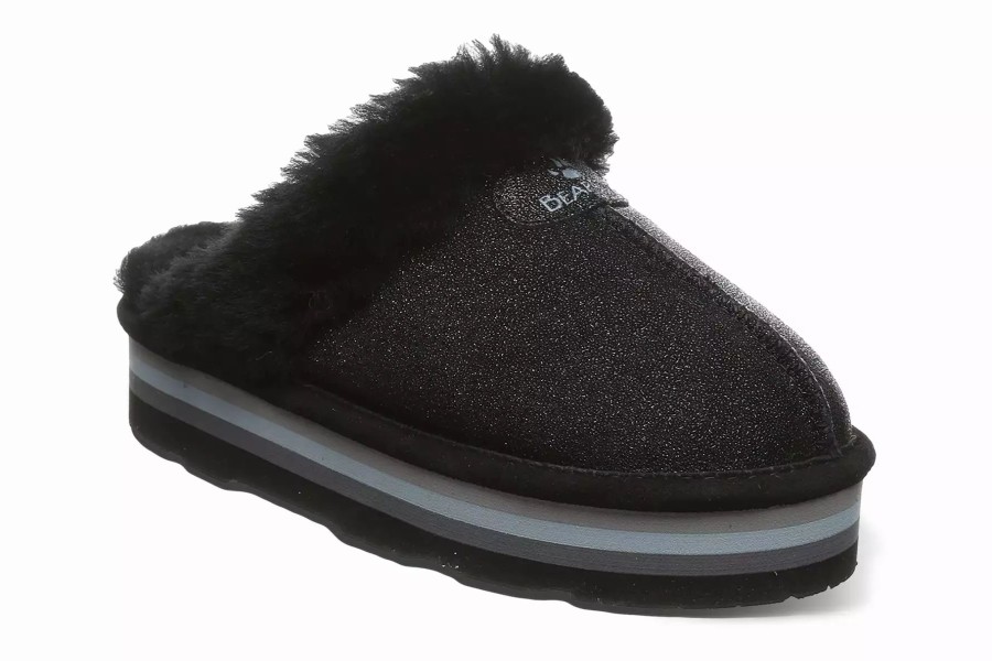 Slippers * | Bearpaw Retro Loki Black Caviar