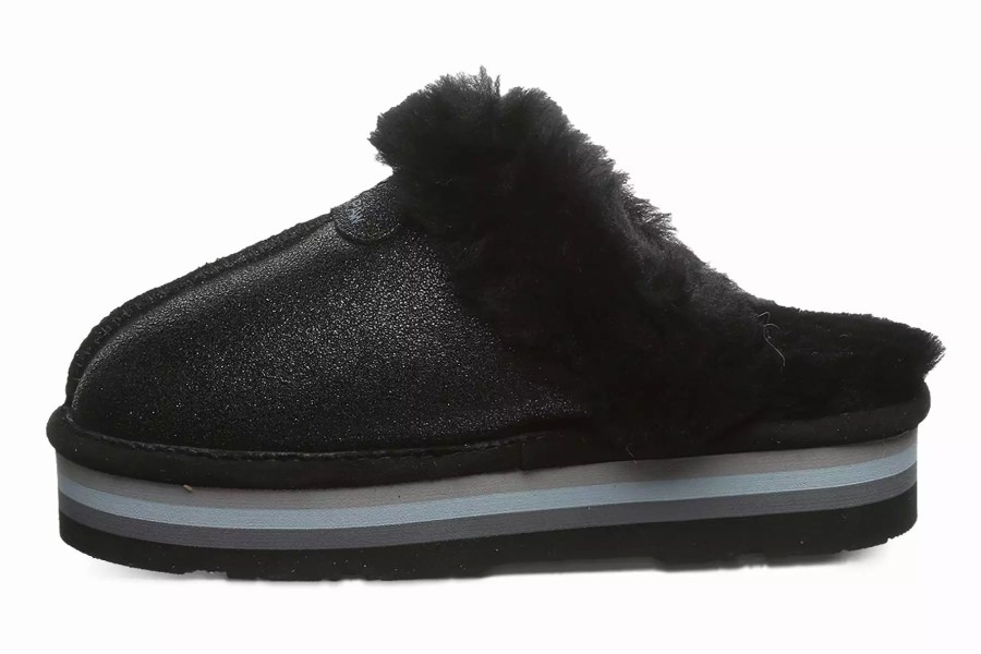 Slippers * | Bearpaw Retro Loki Black Caviar