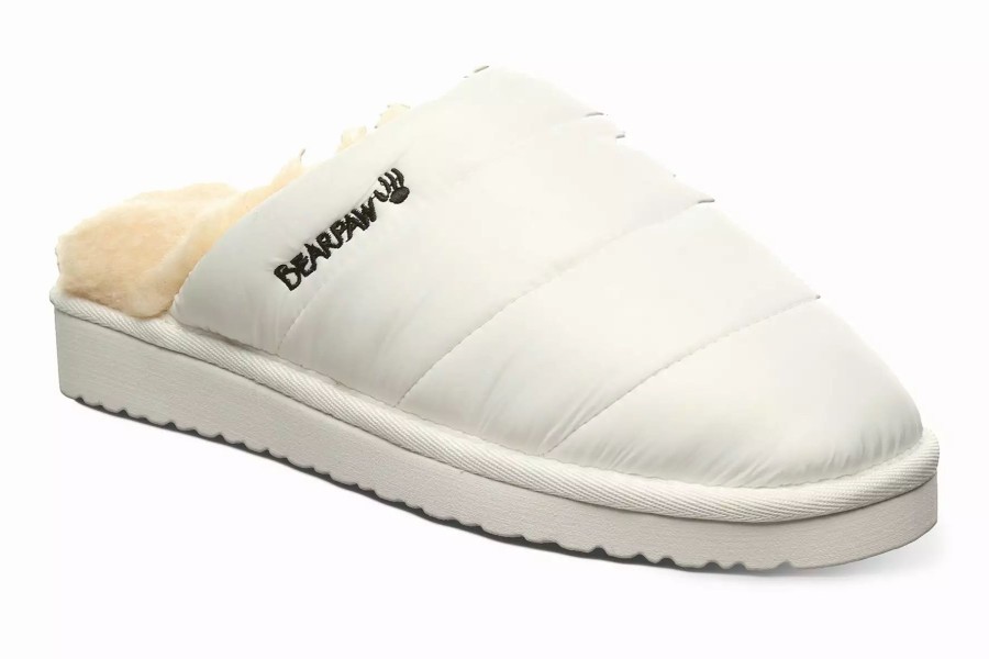 Slippers * | Bearpaw Puffy Slipper White