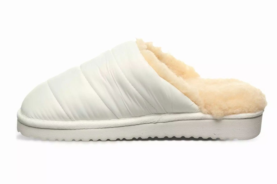 Slippers * | Bearpaw Puffy Slipper White