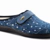 Slippers * | Flexus By Spring Step Sophie Blue