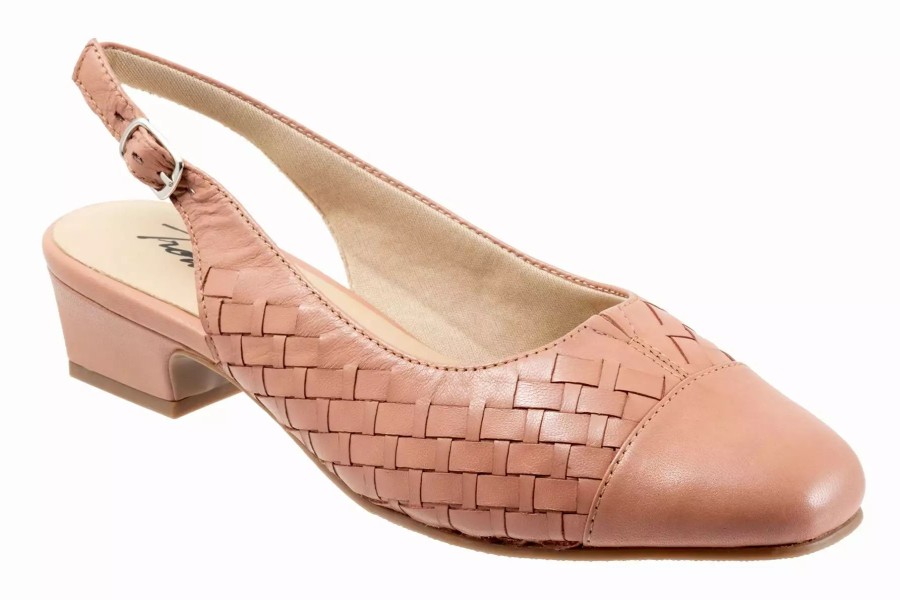 Dress Shoes * | Trotters Dea Woven Blush