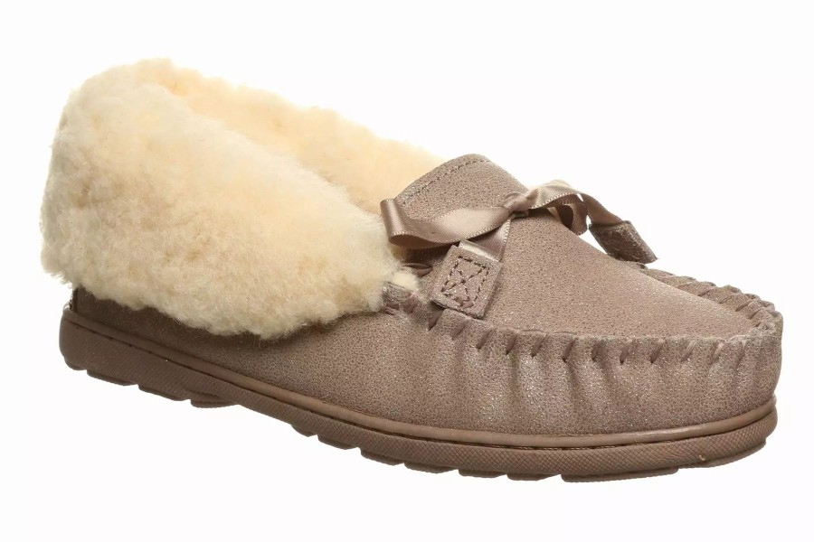 Slippers * | Bearpaw Indio Exotic Taupe Caviar