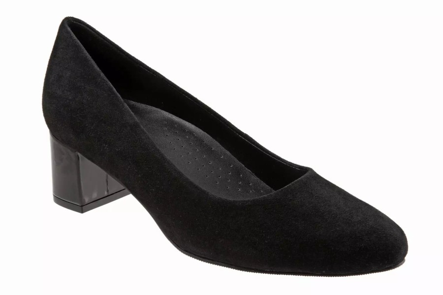 Dress Shoes * | Trotters Kari Black Suede