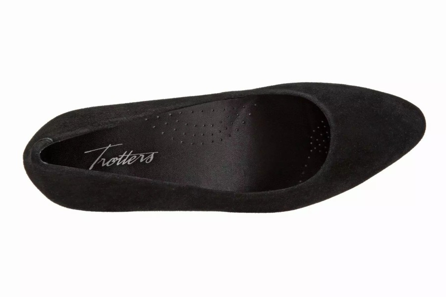 Dress Shoes * | Trotters Kari Black Suede