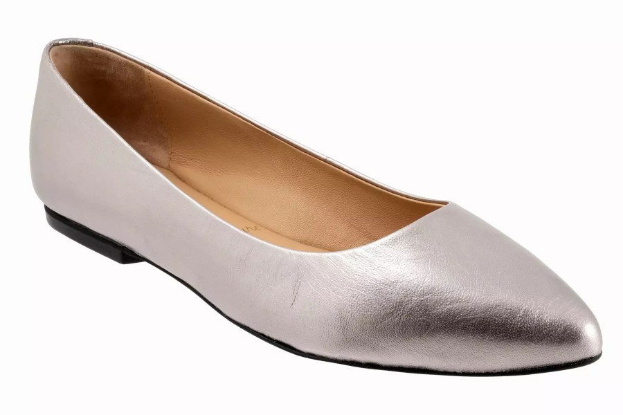 Dress Shoes * | Trotters Estee Pewter Metallic