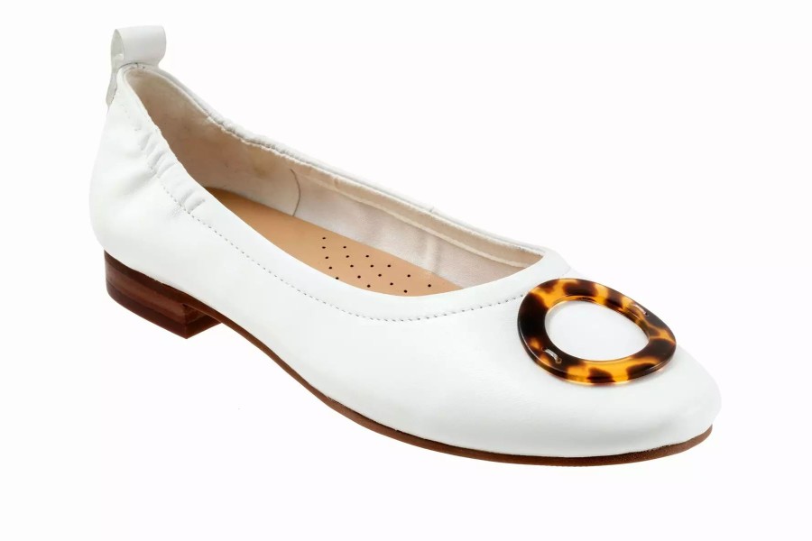 Dress Shoes * | Trotters Gia Ornament White