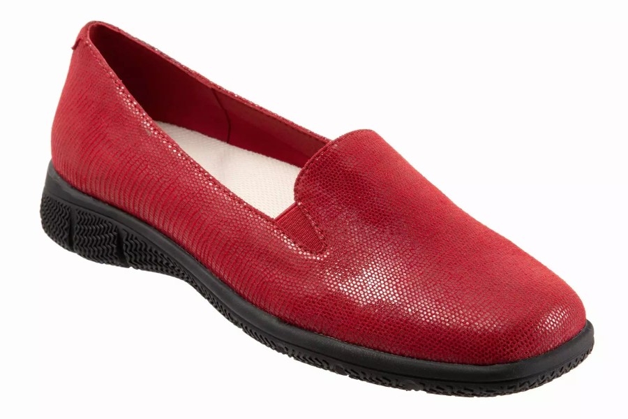 Dress Shoes * | Trotters Universal Dark Red Croc