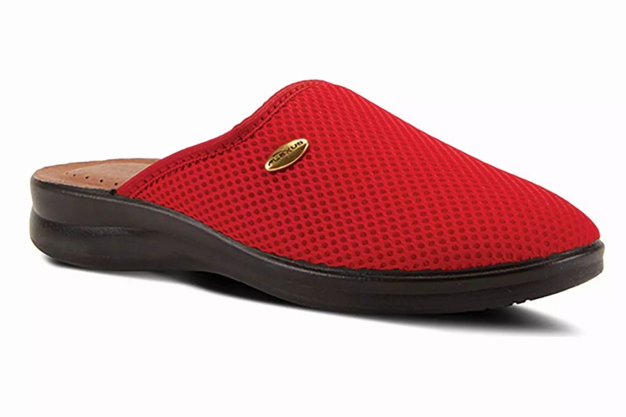 Slippers * | Flexus By Spring Step Scuff Red