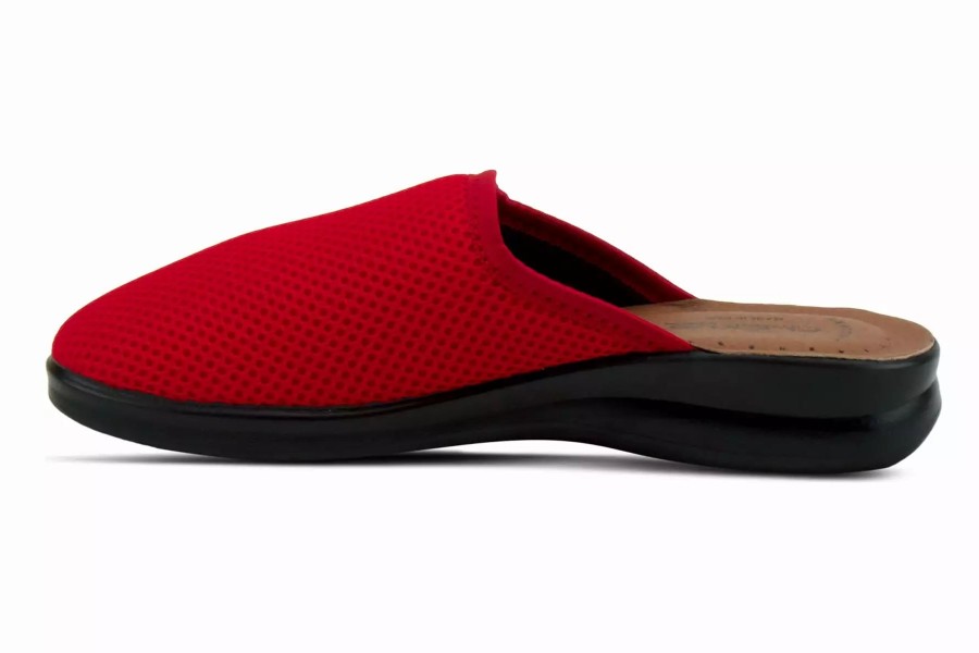 Slippers * | Flexus By Spring Step Scuff Red