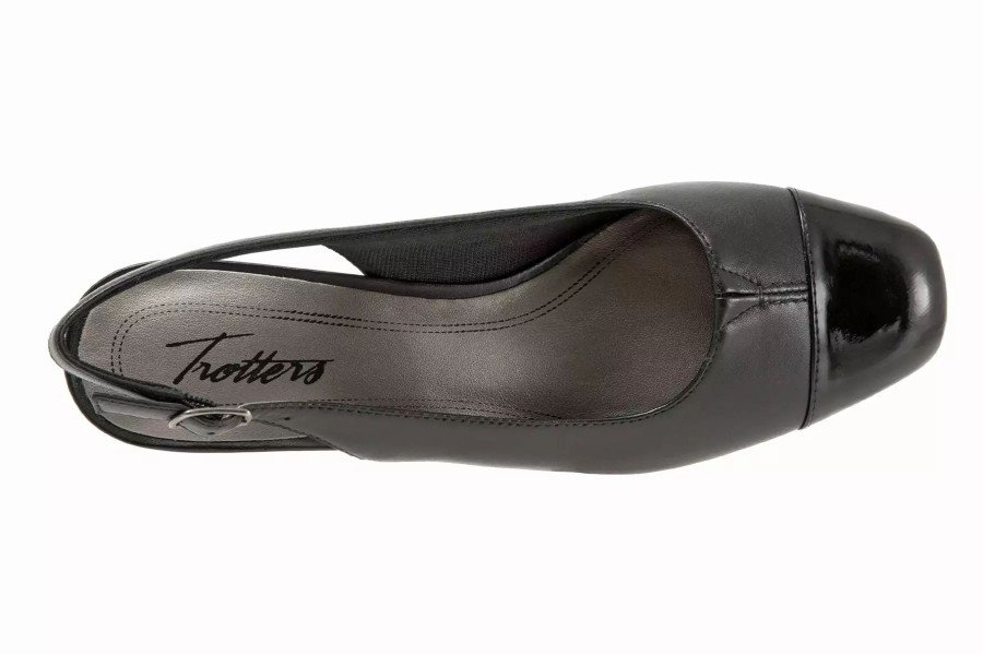 Dress Shoes * | Trotters Dea Black-Black Patent