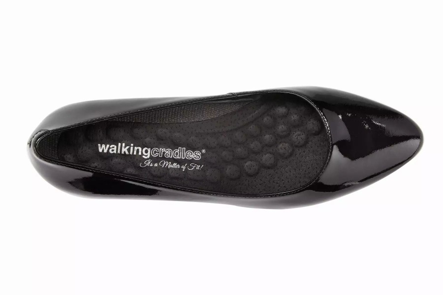 Dress Shoes * | Walking Cradles Heidi Black Patent