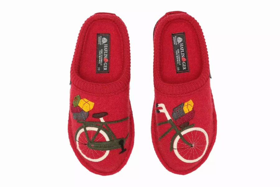 Slippers * | Haflinger Bicycle Red