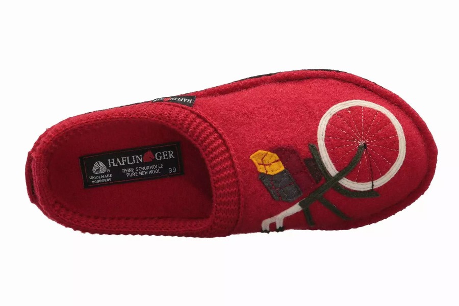 Slippers * | Haflinger Bicycle Red