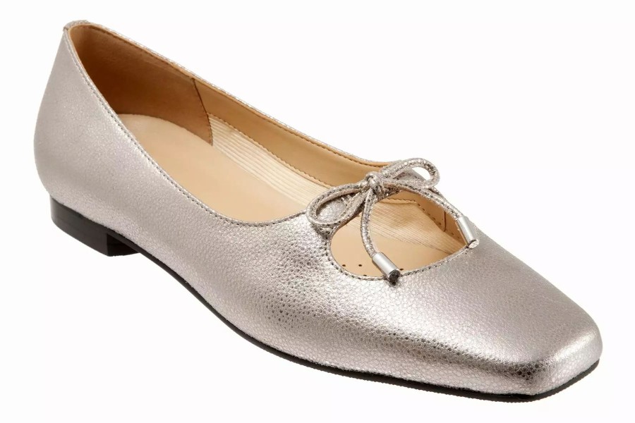 Dress Shoes * | Trotters Honesty Silver Met