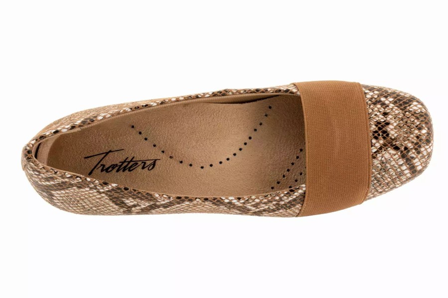 Dress Shoes * | Trotters Samantha Brown Snake