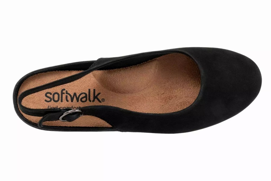 Dress Shoes * | Softwalk Sandy Black Nubuck