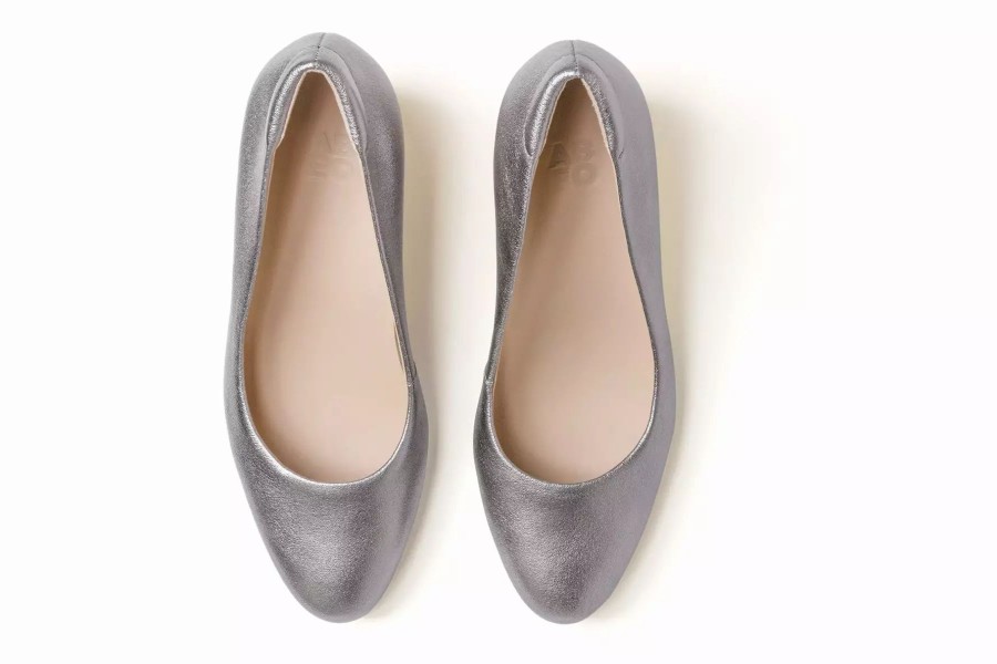 Dress Shoes * | Abeo Quinn Pewter Metallic