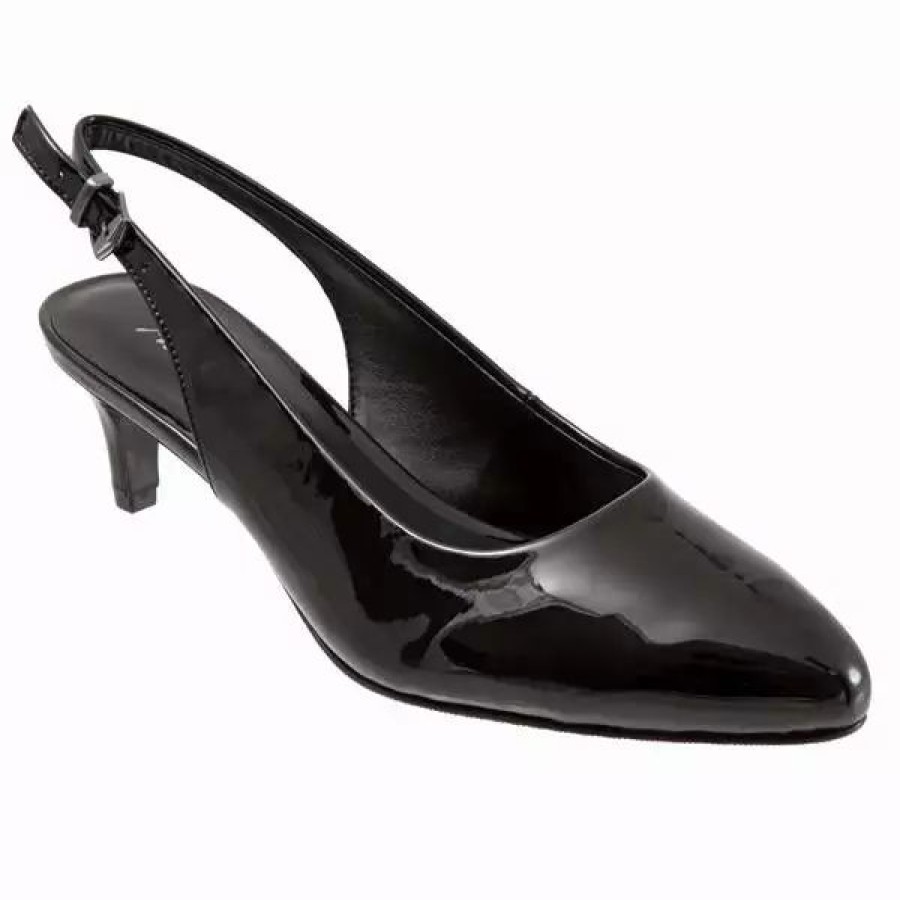 Dress Shoes * | Trotters Keely Black Pat