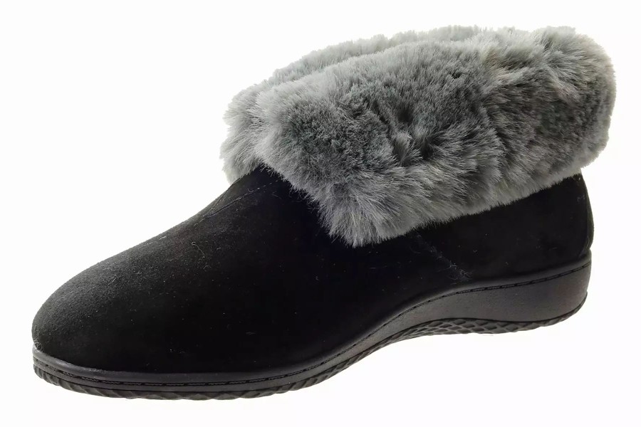 Slippers * | David Tate Jello Black Kidsuede