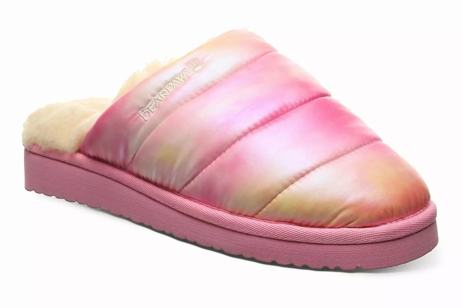 Slippers * | Bearpaw Puffy Slipper Pink