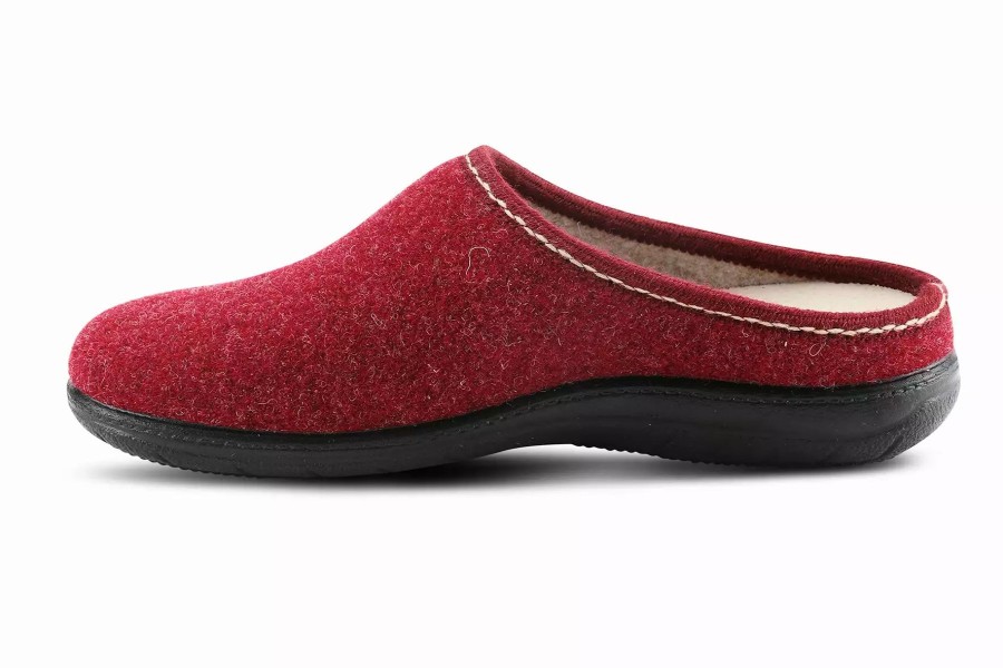 Slippers * | Flexus By Spring Step Loralee Bordeaux