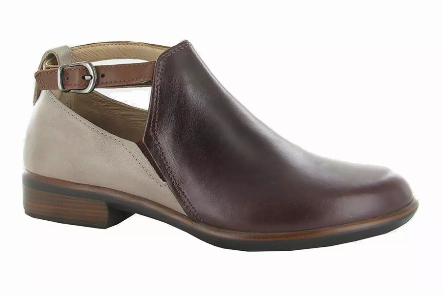 Dress Shoes * | Naot Kamsin Bordeaux Leather-Soft Stone Nubuck-Soft Chestnut Leather