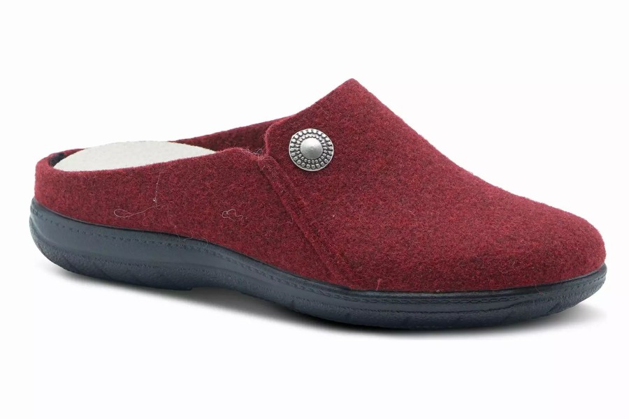 Slippers * | Flexus By Spring Step Lala Bordeaux