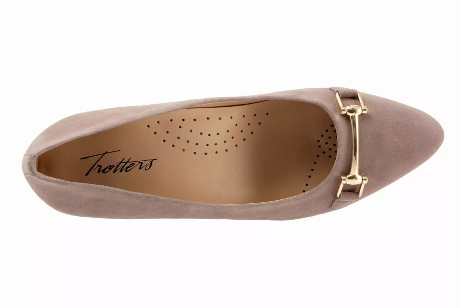 Dress Shoes * | Trotters Kenzie Taupe Suede